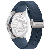 Ferragamo Men’s Swiss Made Quartz Blue Silicone Strap Blue Dial 41mm Watch SFHP00120